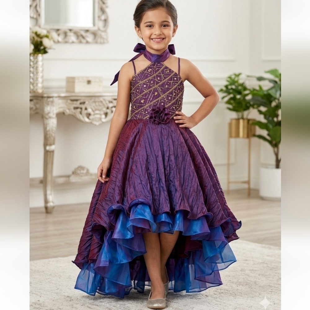 Girls Halter Party Dress - size 3-4